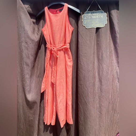 12-You Are Fantastic ❤️ Banana Republic Linen Jumpsuit - Picture 8 of 15